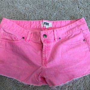 Pink women Jean shorts pink